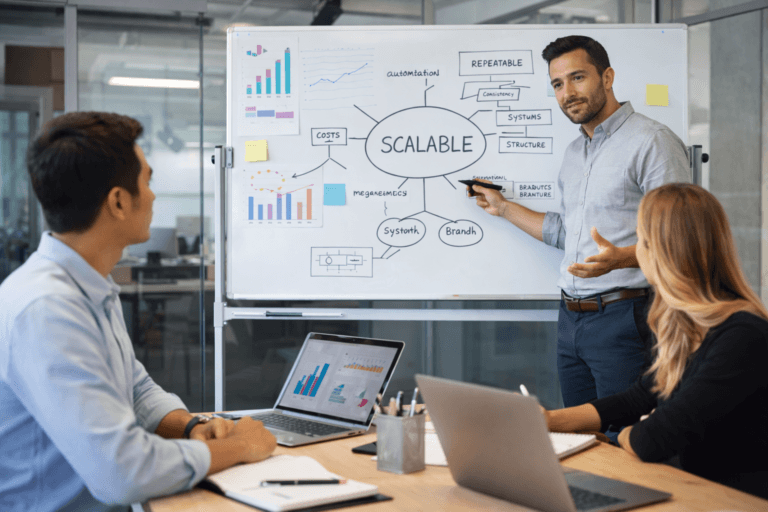 Scalable business strategy planning meeting