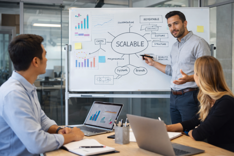 Scalable business strategy planning meeting